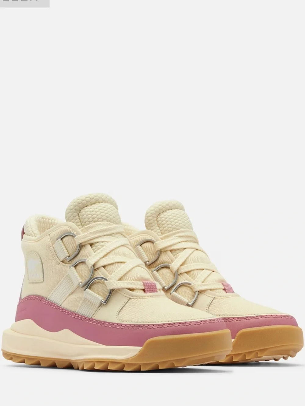 Sorel Beige Cream Pink Brown Platform Ankle Boots